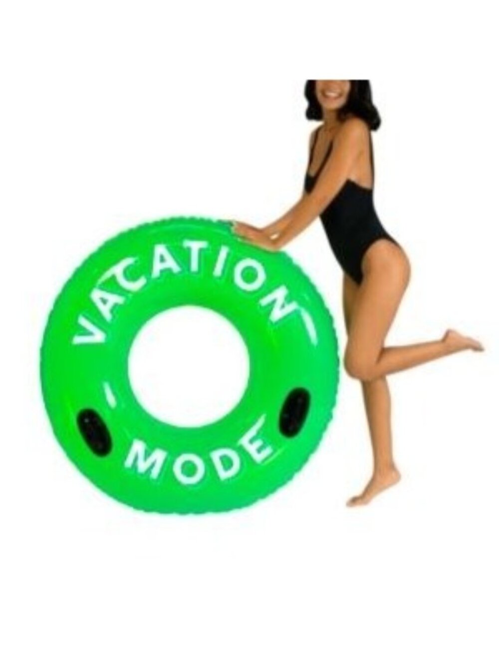 PoolCandy Candygrams Sour Apple Pool Tube 48" Vacation Mode Green Size OS NWB
